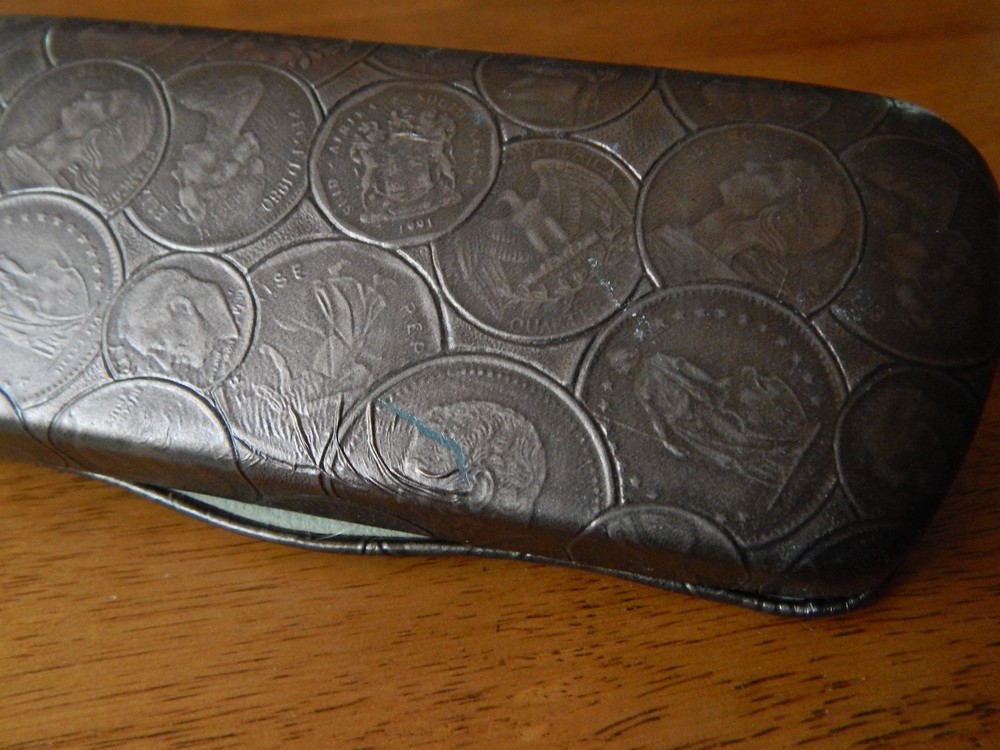 Marchon Cases [Eyewear Protection] Random Coins Currency Pattern Ltd HTF CASE
