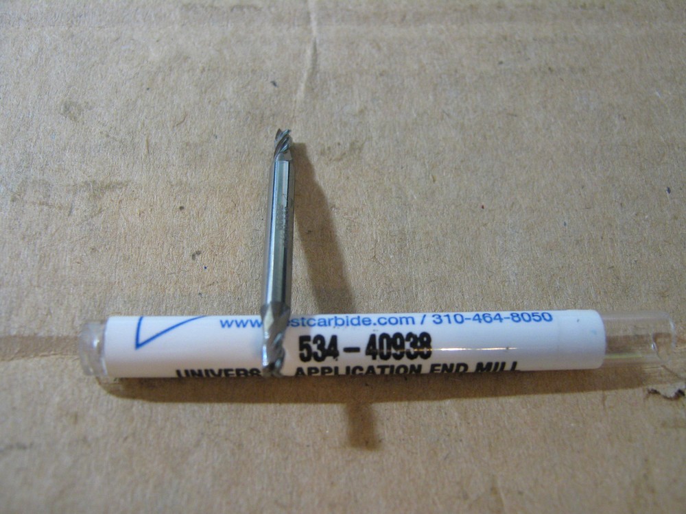 4 FLUTE UNIVERSAL APPLICATION 3/32 DOUBLE END STUB END MILL"NEW"
