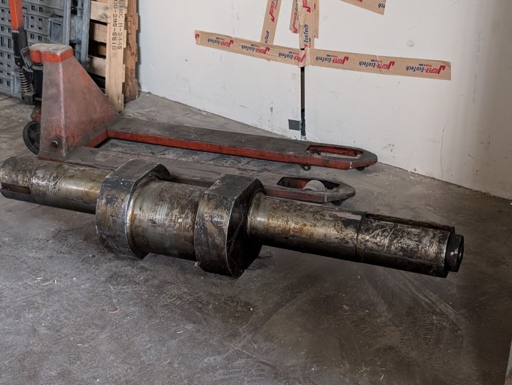 Minster Press replacement eccentric shaft, 66.5 inches long