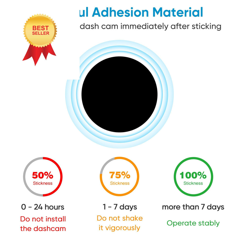 2‑Pack Upgraded Low Profile Adhesive Mount for Garmin Dash Cam Mini 2,...