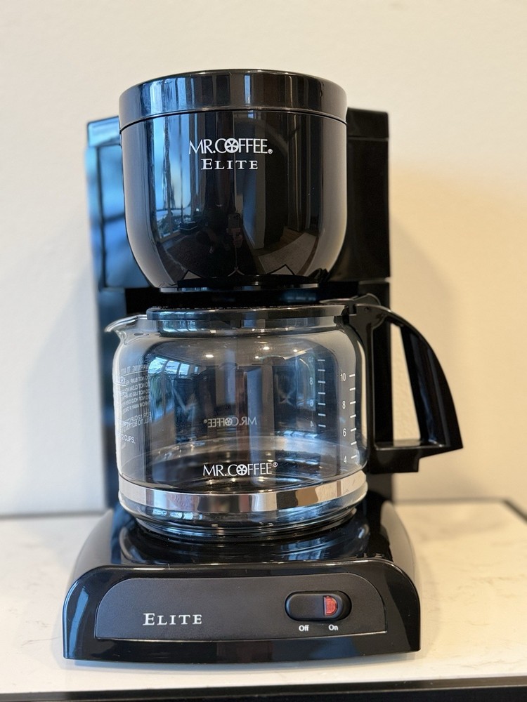 Mr. Coffee Elite Drip Coffee Maker-12-Cup Programmable Coffee Machine w/ Glass