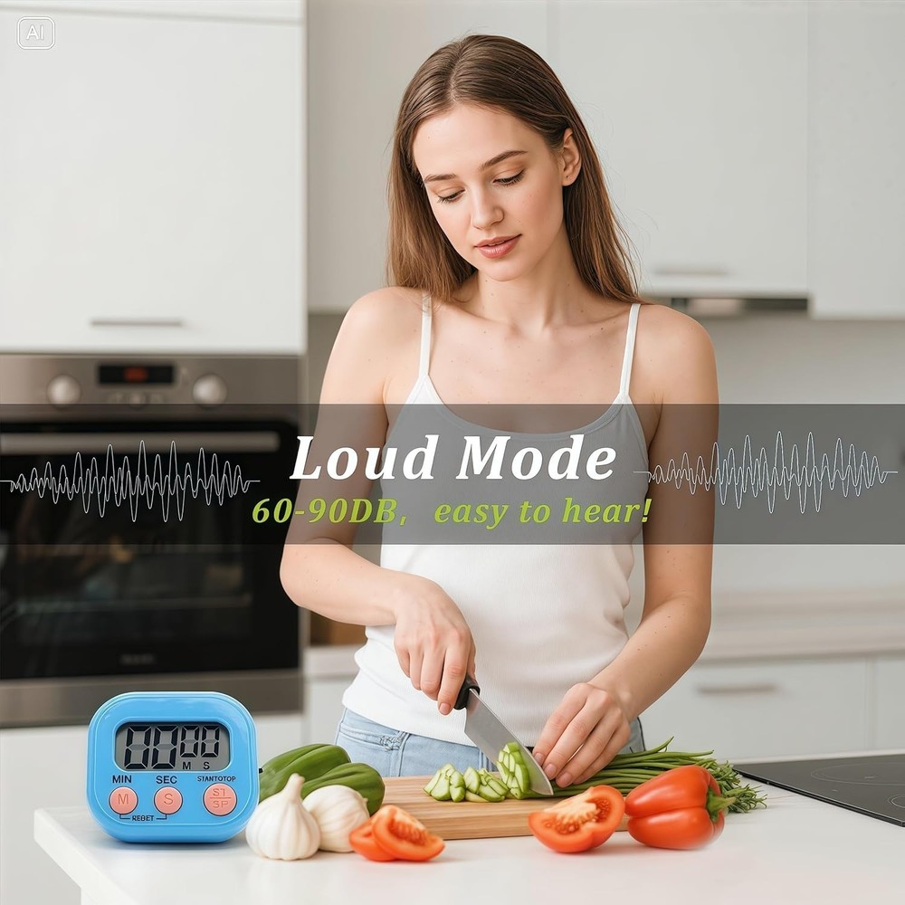 6 Pack Multi-Function Electronic Timer, Learning Management, Suitable for Kit...