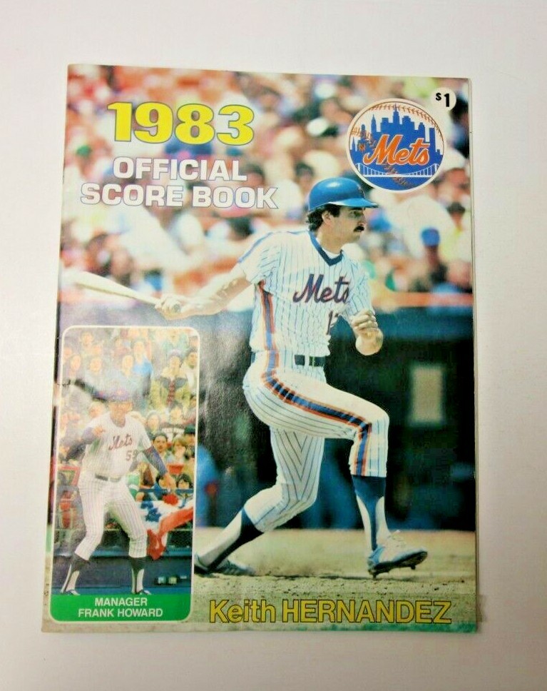1983 NEW YORK METS MLB PROGRAM VS SAN FRANCISCO GIANTS GOOD CONDITION BASEBALL