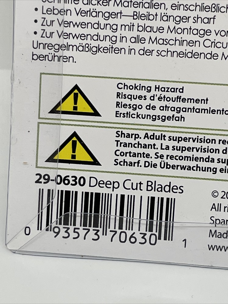 New Cricut Tools Deep Cut Blades 29-0630