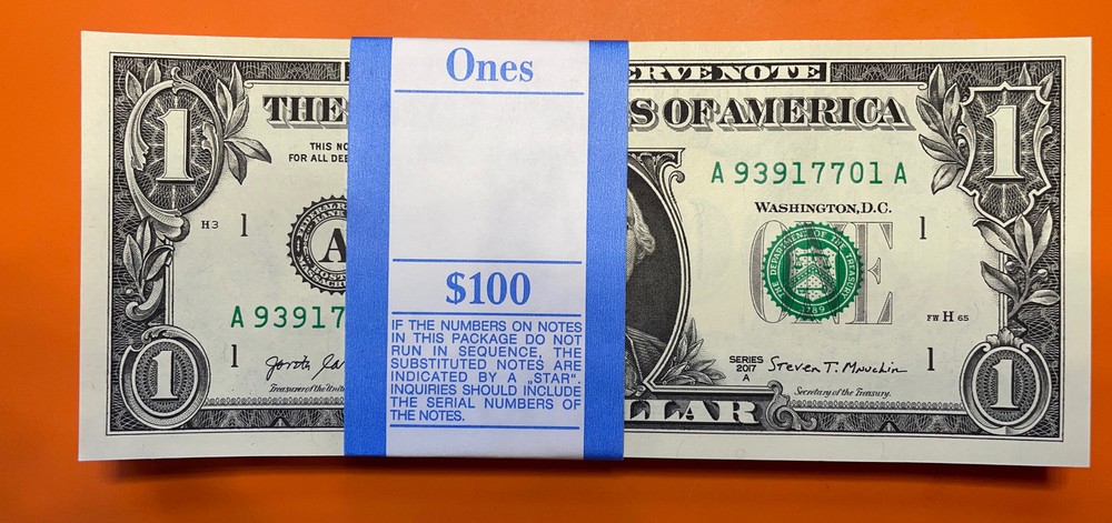 WOW $1 2017-A 1 A-A BLOCK (Forth Worth ) Print (BOSTON “A”) CU.