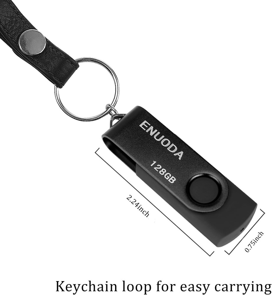 Portable 128GB USB Flash Drive - High-Speed Data Transfer & Wide Compatibility