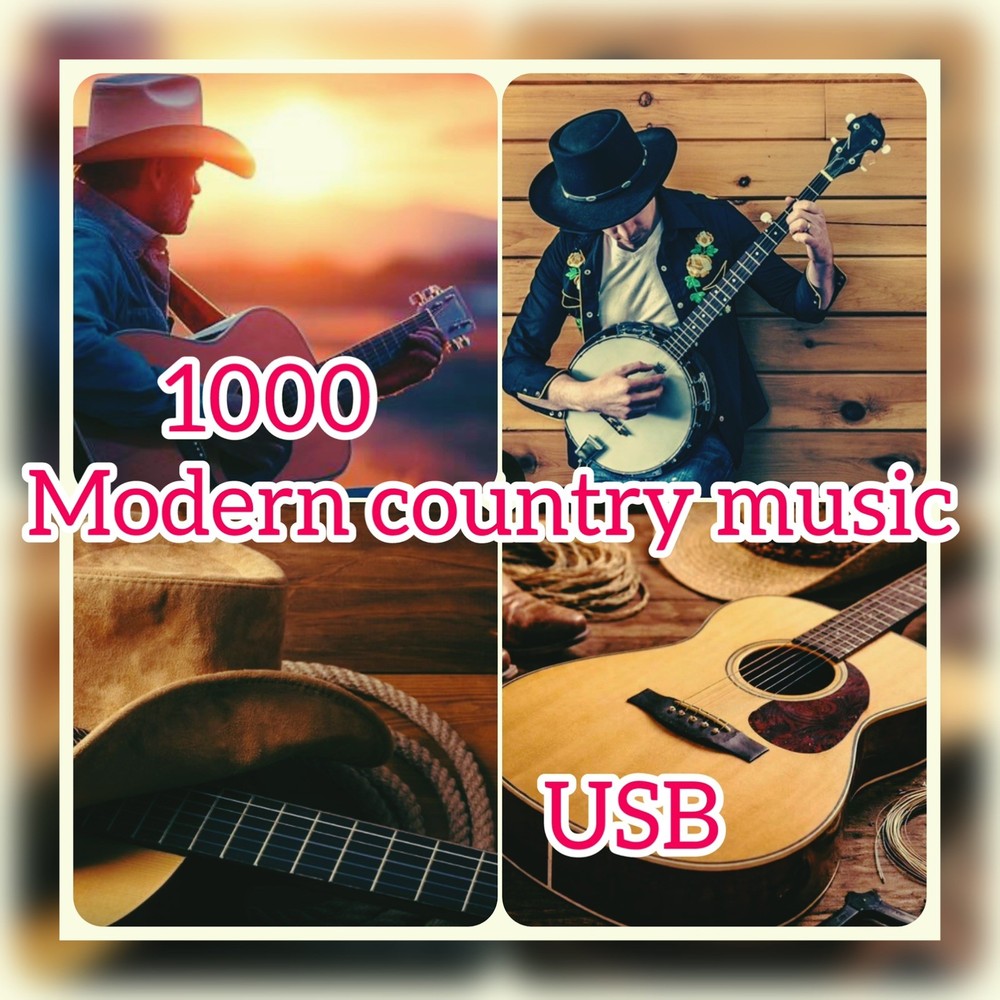 1000 modern country music USB ￼