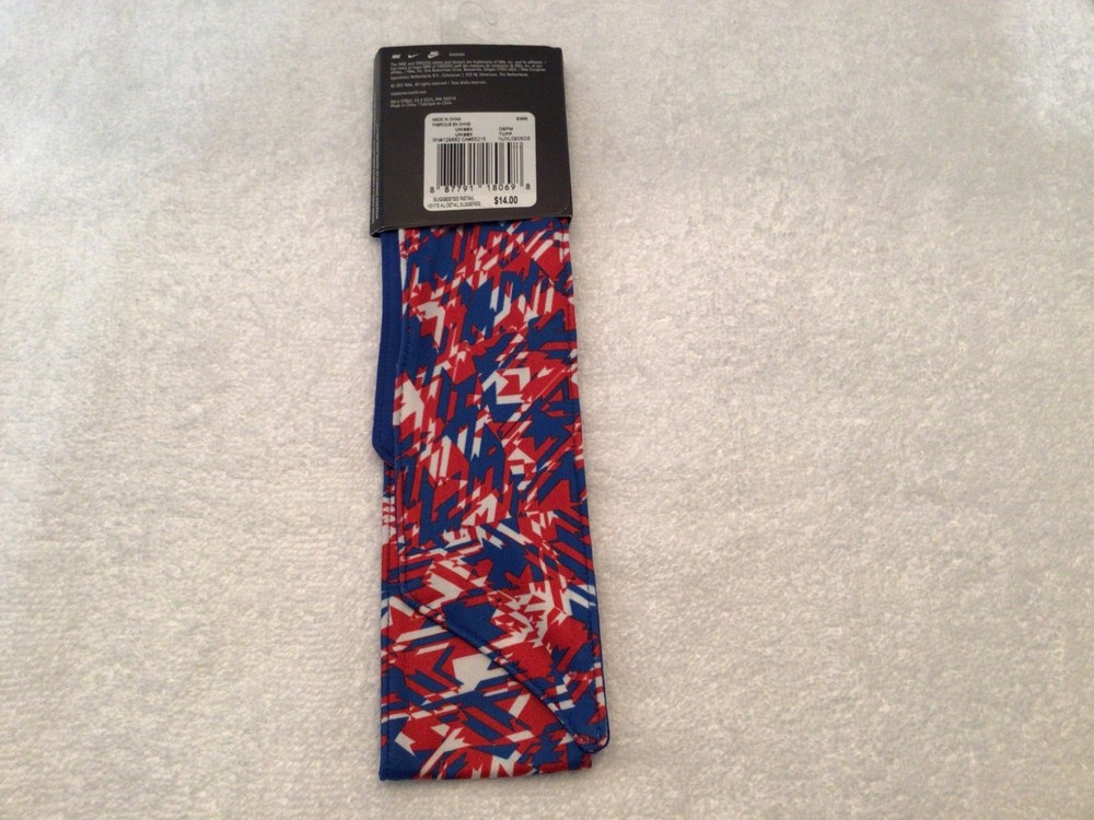 Nike Dri-Fit Head Tie Red White Blue