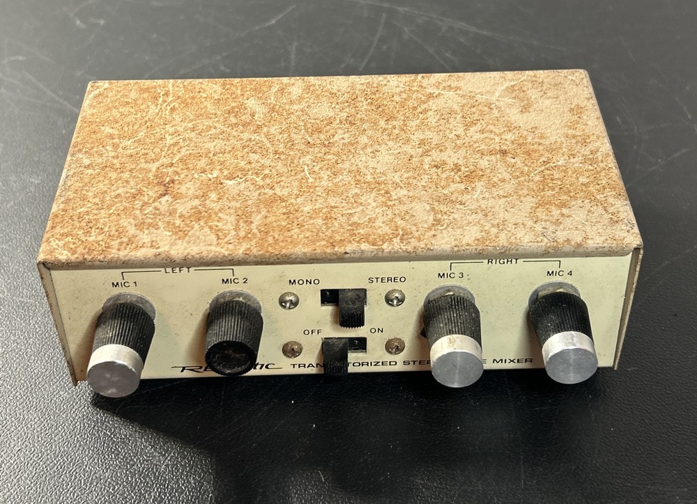 Realistic Transistorized Stereo Mike Mixer (untested)
