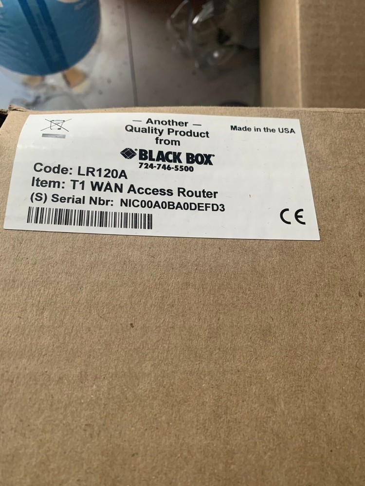 Black Box T1 Wan Access Router LR120A New never used.