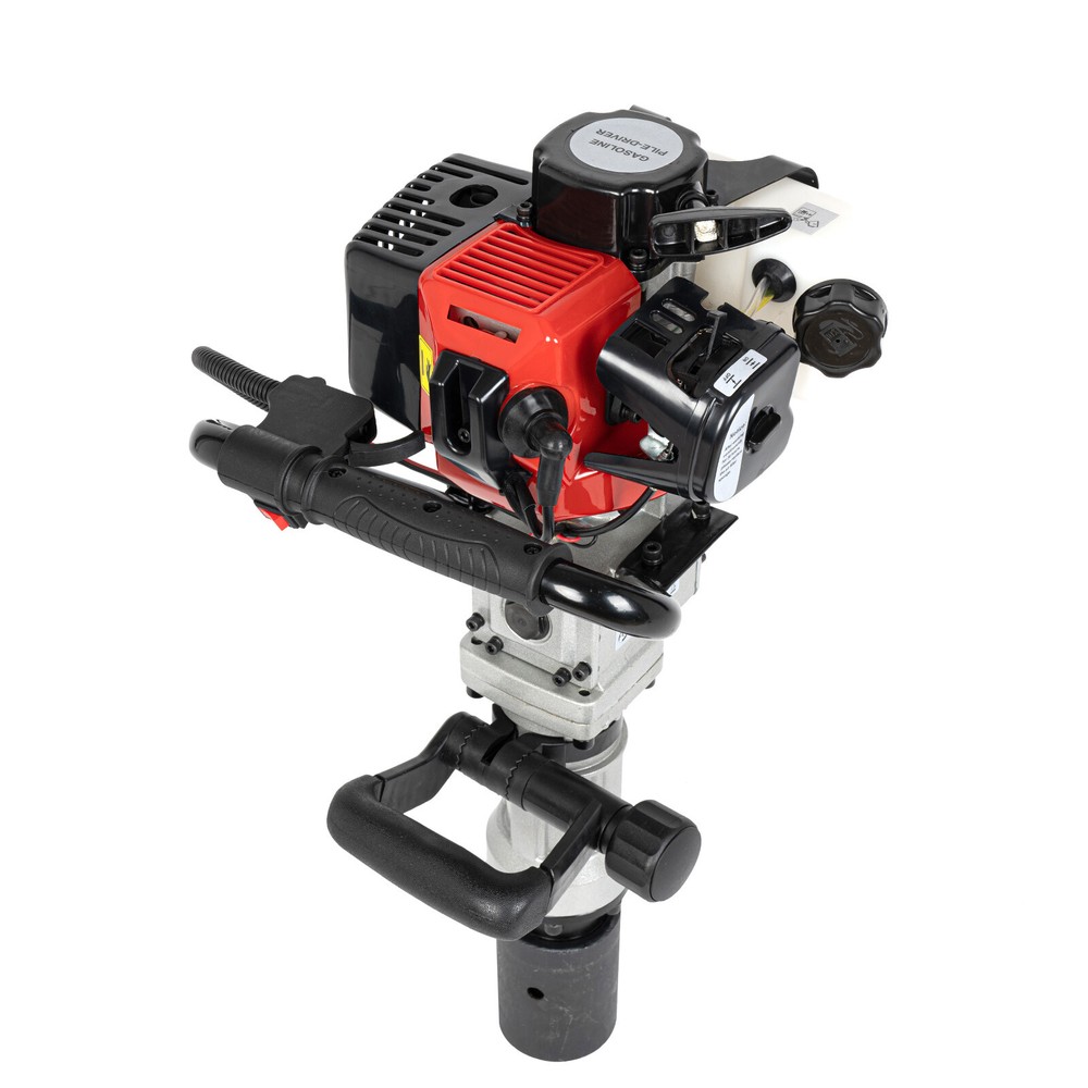 2 Stroke Gas Powered T-Post Driver Pole Pounder Pile Driver Hammer Portable