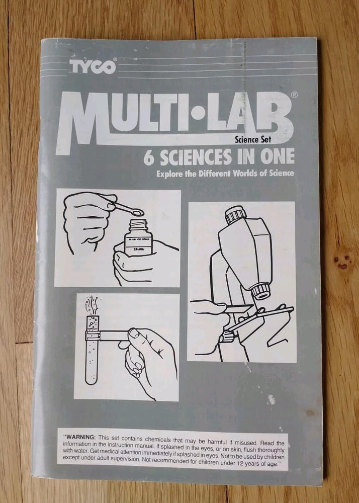 Chemcraft - Multi-Lab Science Set - 6 Sciences in One 1987 Instruction Manual