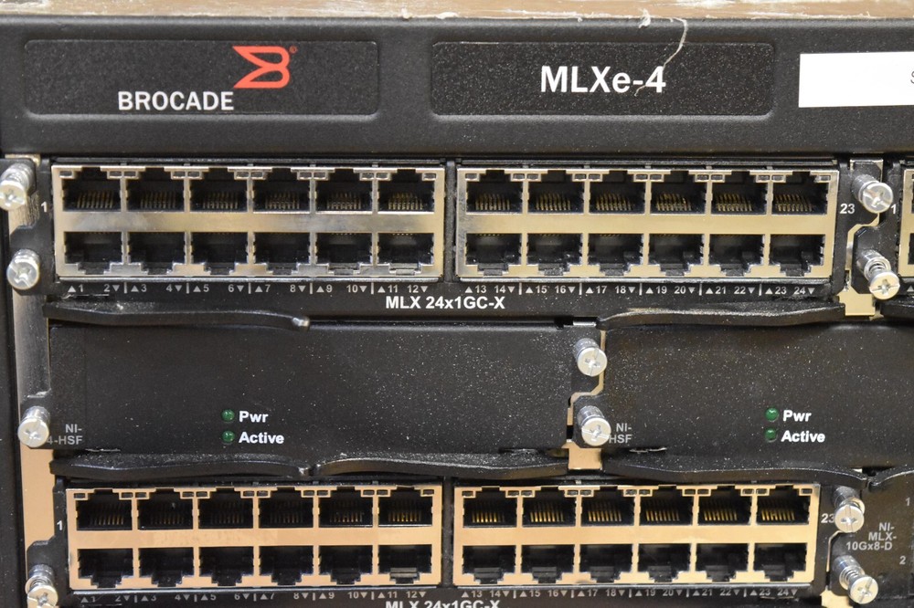 Brocade MLXE-4 Core Router - Assorted Modules *READ*