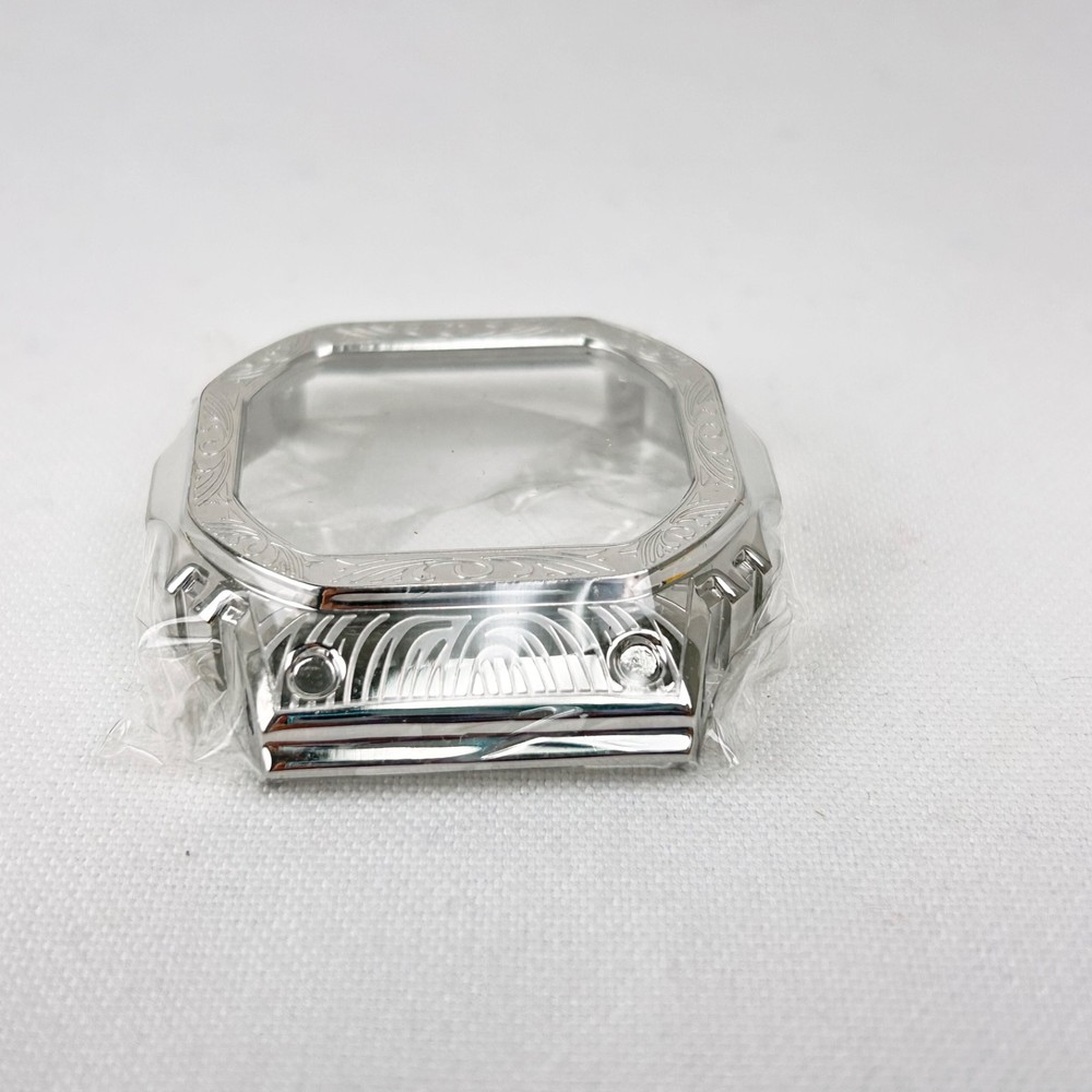 Bezel Mod Kit for Casio G-SHOCK - Silver Tone Venetian Patterned