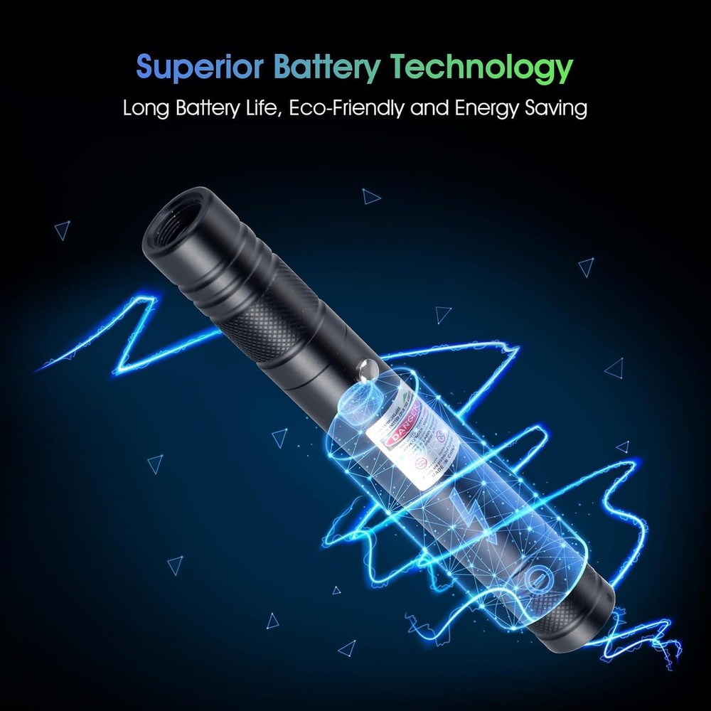 Lennoos USB-C Rechargeable Green Laser Pointer - Advanced Long-Range