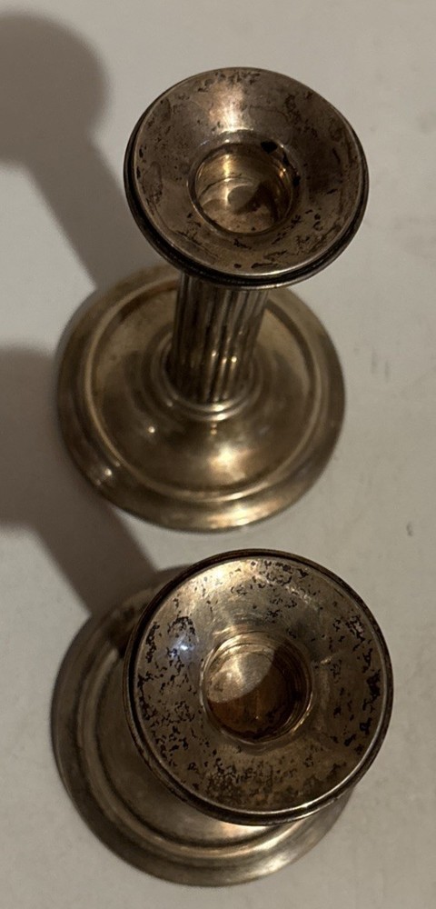 Vintage Tiffany Co Sterling Silver Column Candlestick 598