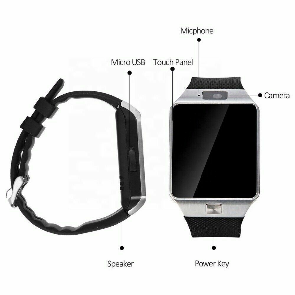 Bluetooth Smart Watch w/Camera Waterproof Phone Mate For Android Samsung iPhone