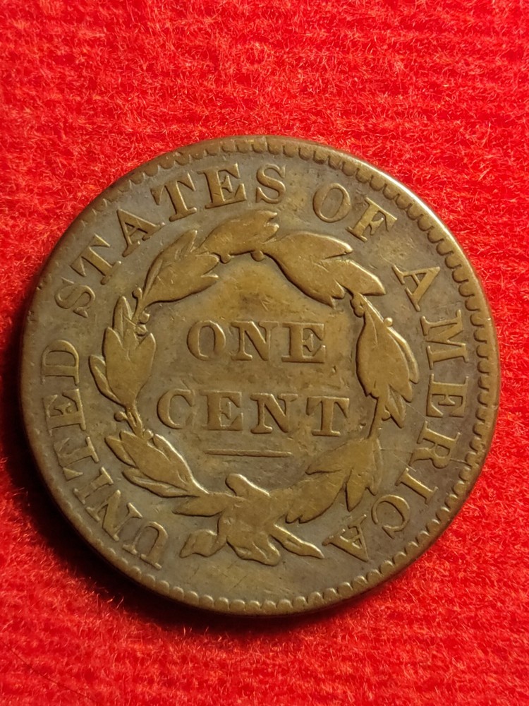 1829 large cent N-4 Large Letters