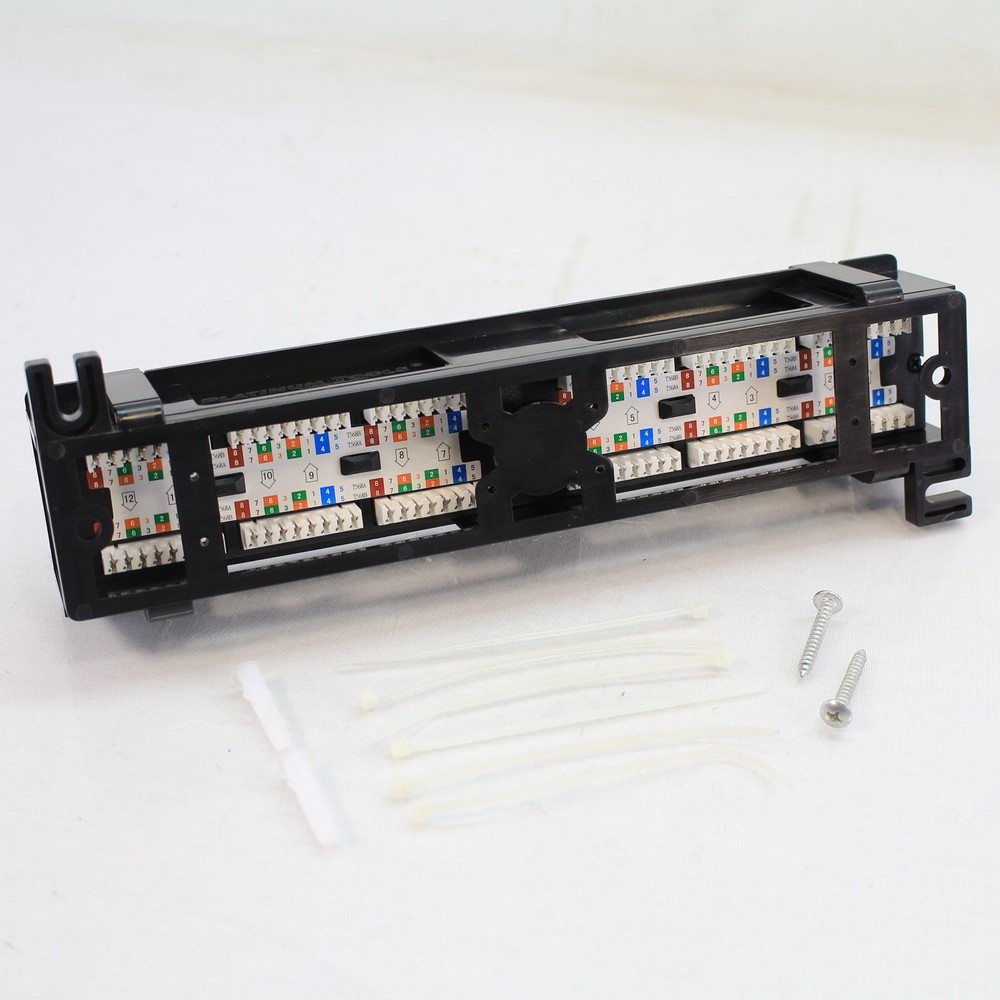 Platinum Tools 650-12C5 12 Port Cat5e Non-Shielded Patch Panel