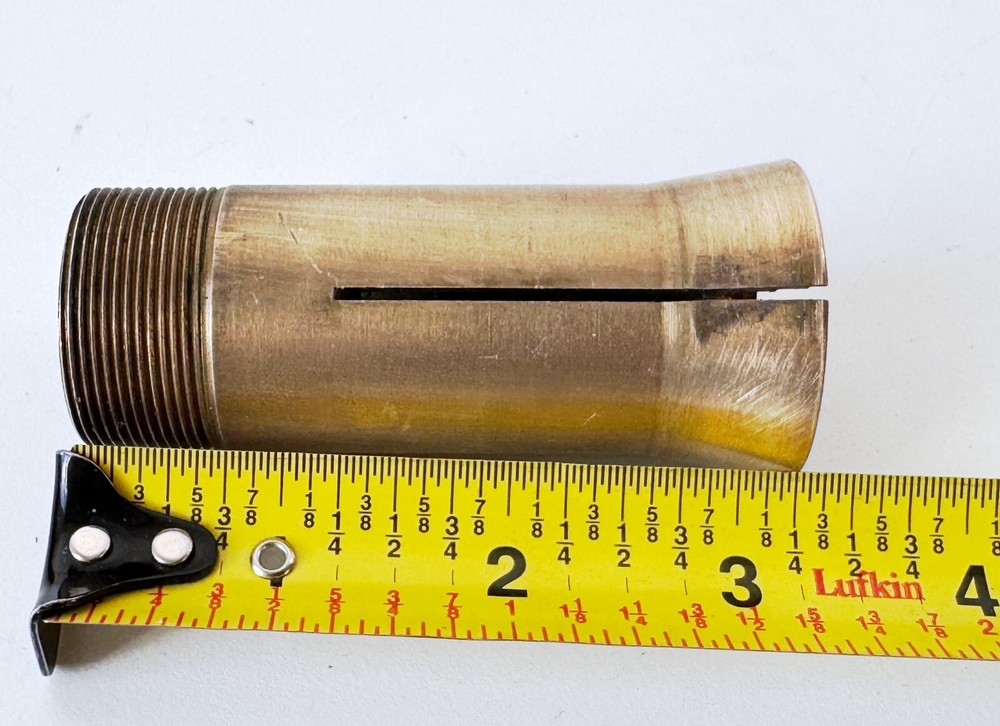 MSC Brass Emergency 5C Round Collet Internal/External Threads 1.127 Counter Bore
