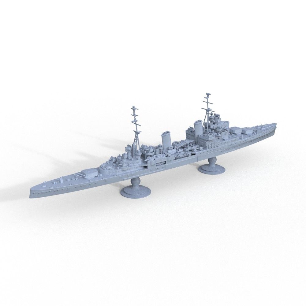 Military Model Kit HMS Liverpool Gloucester Class Light Cruiser