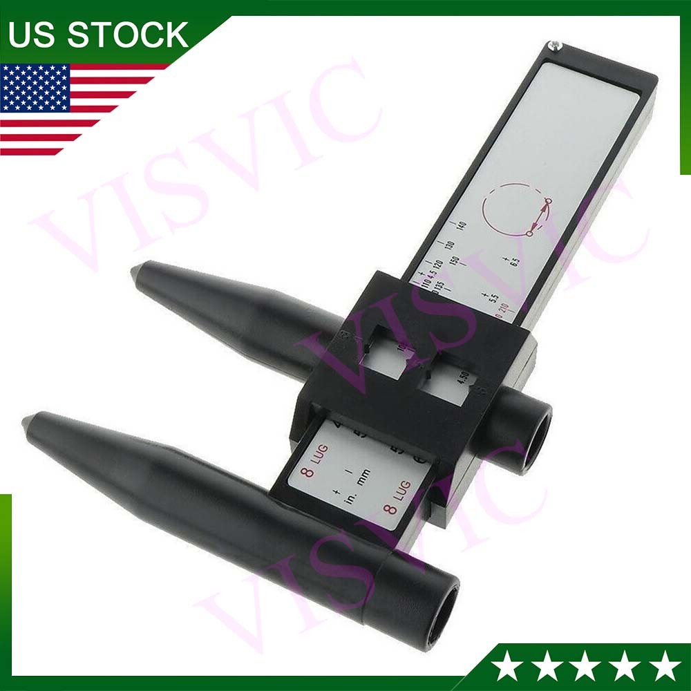 Wheel Bolt Pattern Gauge Tool 4 5 6 8 Lug Pattern Quick Measure Slide Hand Held
