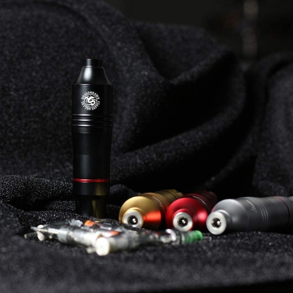 Atom Tattoo Pen Kit: Rotary Machine + Cartridge Needles Set
