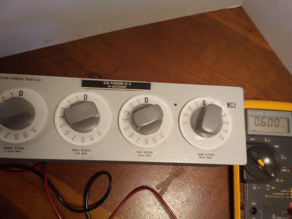 General Radio GR Type 1433-Q Precision Decade Resistor Tested OK