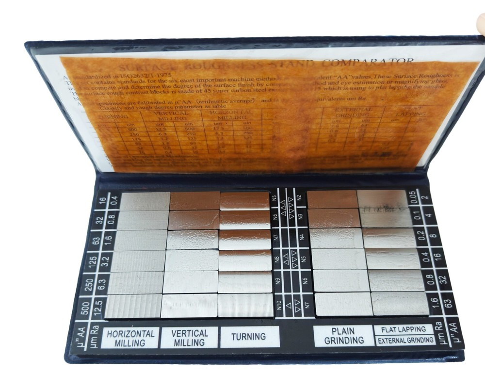 Surface Roughness Standards Set Roughness Comparison Specimens with 30PCS
