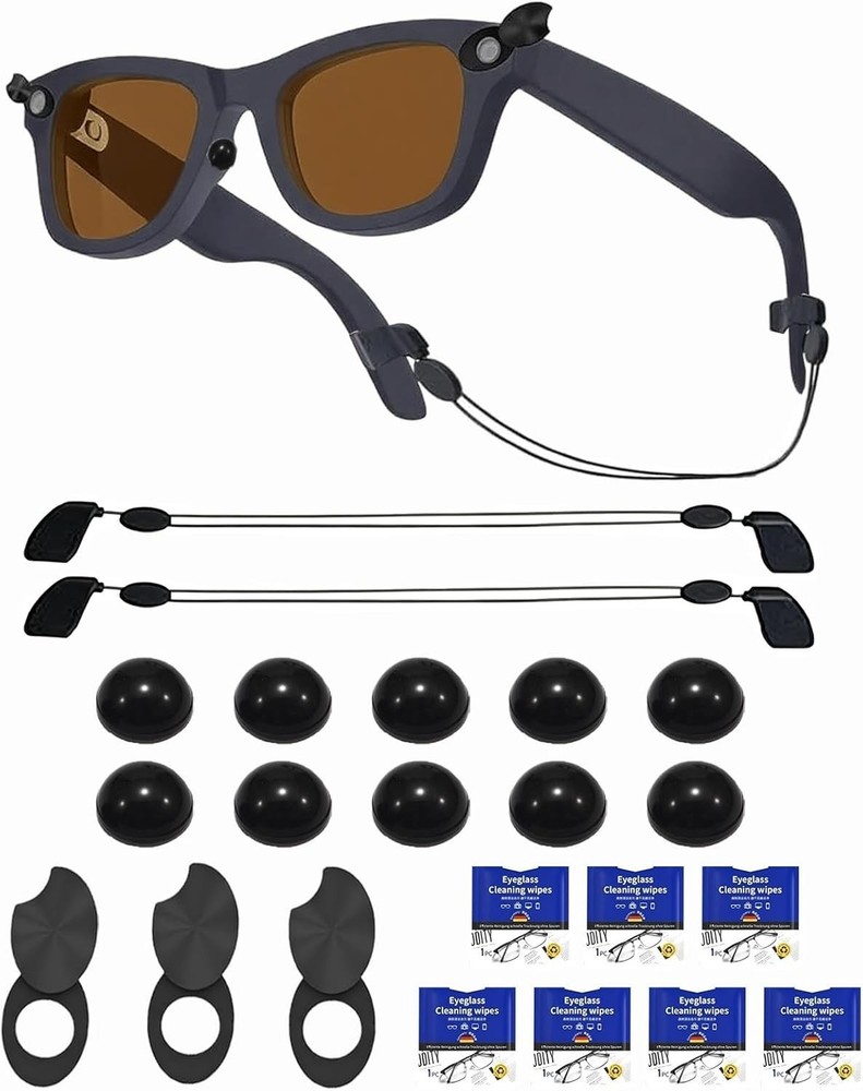 Smart Glasses Accessory Bundle: Privacy, Comfort, and Cleaning Solutions