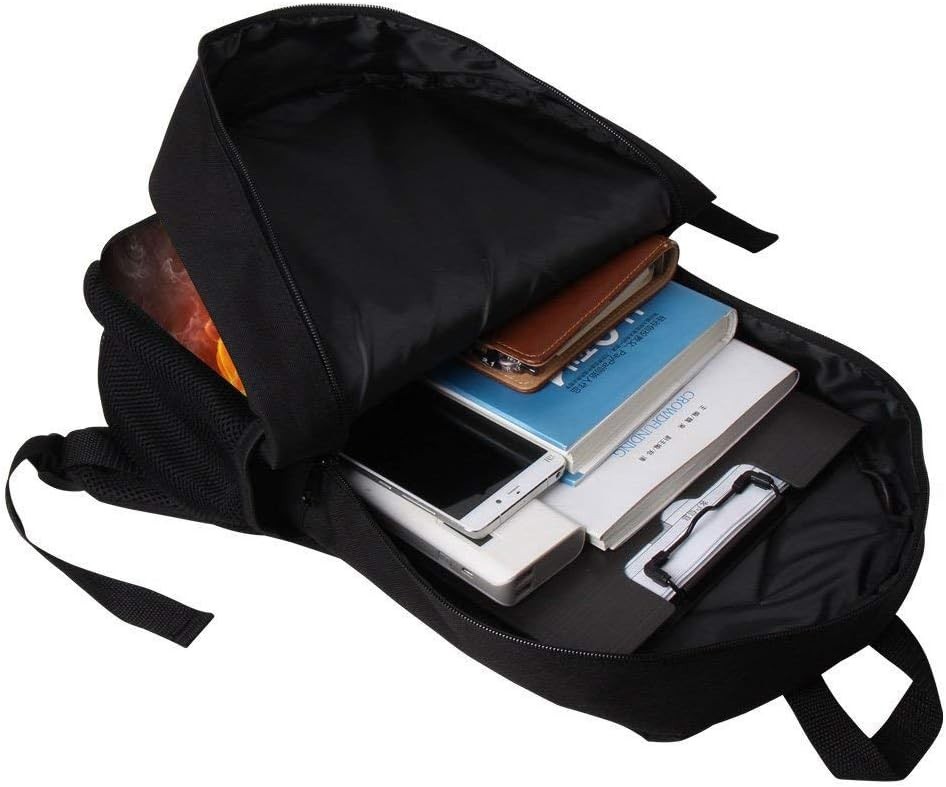 Cool 3D Ice & Fire Baseball Backpack - Water-Resistant Daypack for All Ages