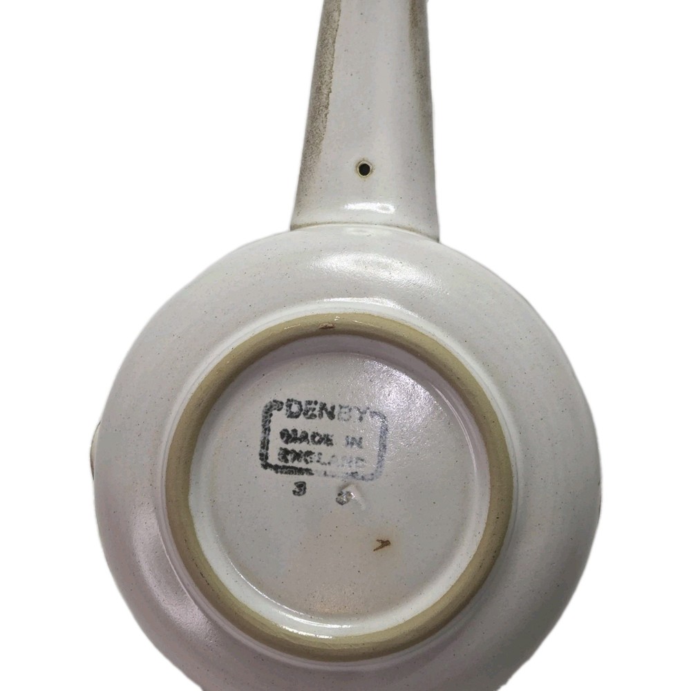 Vintage Denby England Stoneware Sauce Pan Dish Handle Pour Spout Rustic Kitchen.
