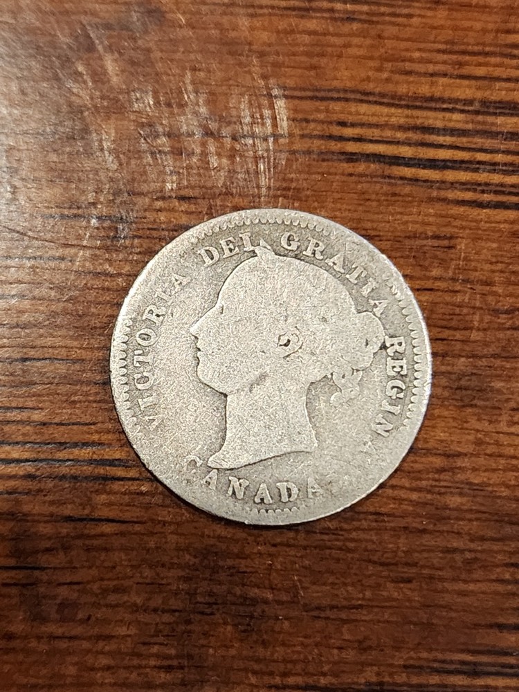1881H Canada 10 Cents Silver Coin