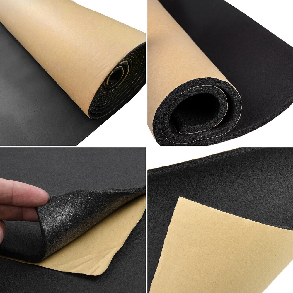 1 Roll Self Adhesive Foam Padding Sheets - 12" x 59" Neoprene Insulation Tape