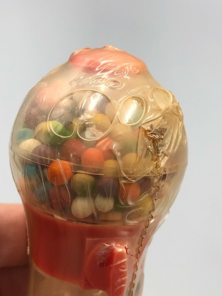 1980s MICRO WIZARD CANDY MACHINE Plastic CANDY CONTAINER Dispenser Vintage