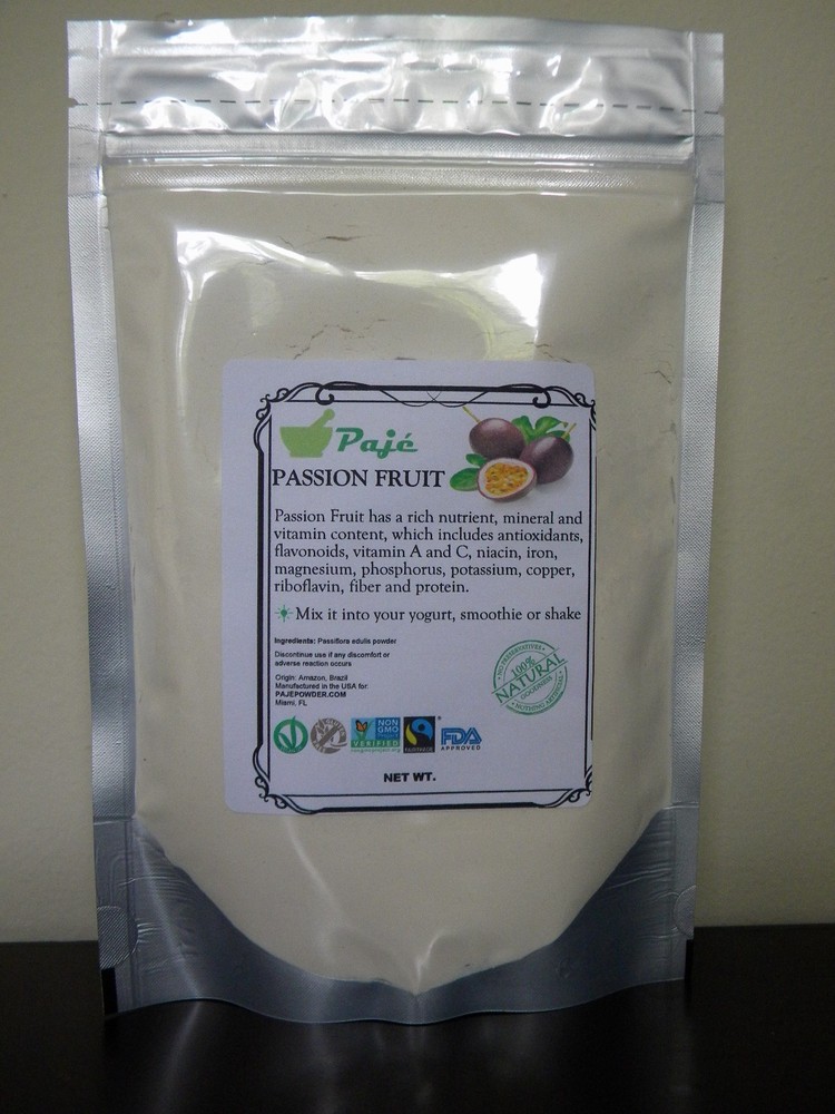 Passion fruit powder 16oz 1lb PAJE - NICE FLAVOR calm nerves / hyperactivity