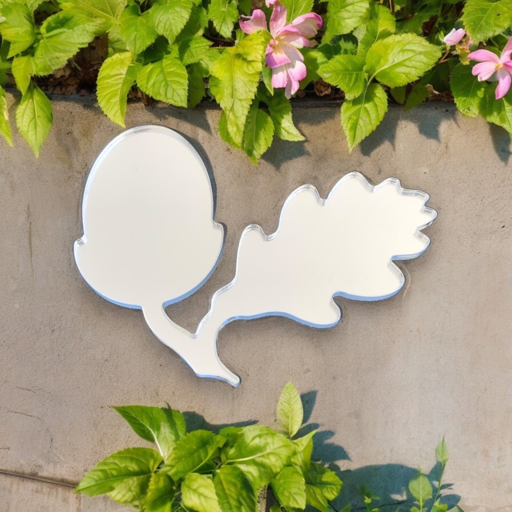 Acorn Shaped Acrylic Mirrors, Custom Sizes & Colours & Engraving