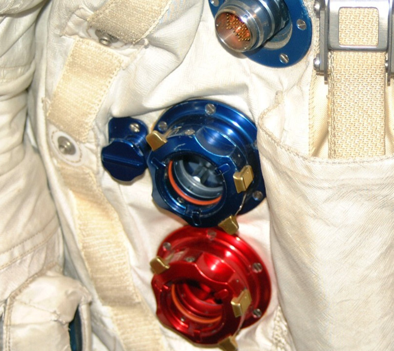 Fully Functional Apollo Spacesuit Chest Fitting & Plenum - High Quality Replica