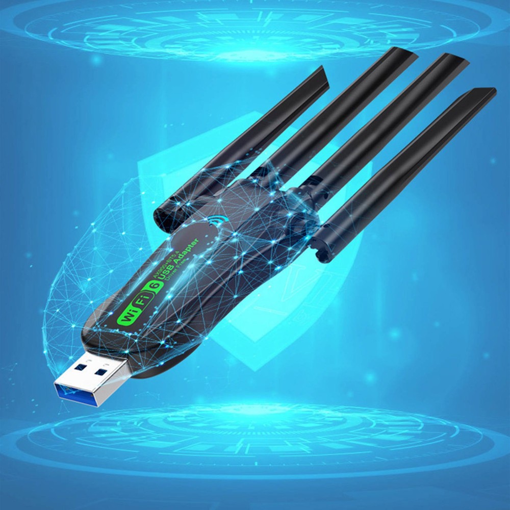 For Computer WiFi 6 Bluetooth 5.4 Adapter Dual Band USB Wireless Network Card
