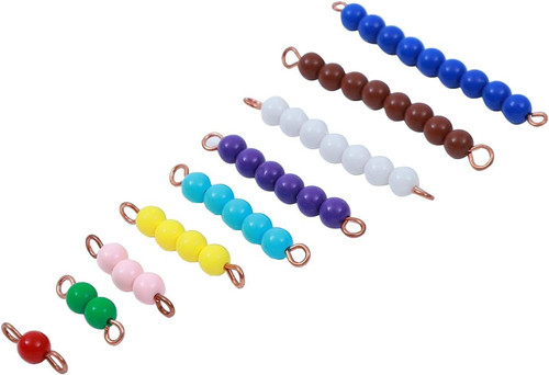 Adena Montessori Counting Beads Checker Board Math Games & Teaching...