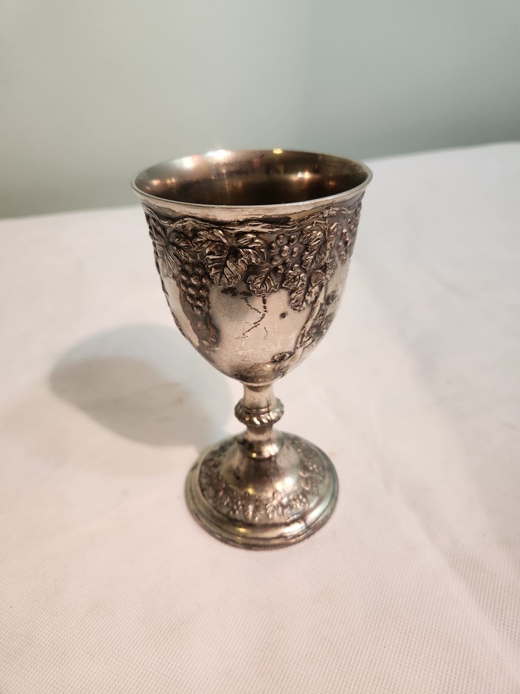 Vintage silverplate goblet