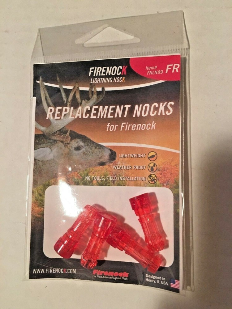 Firenock Replacement Nocks Red Lighting Nock "F" Style