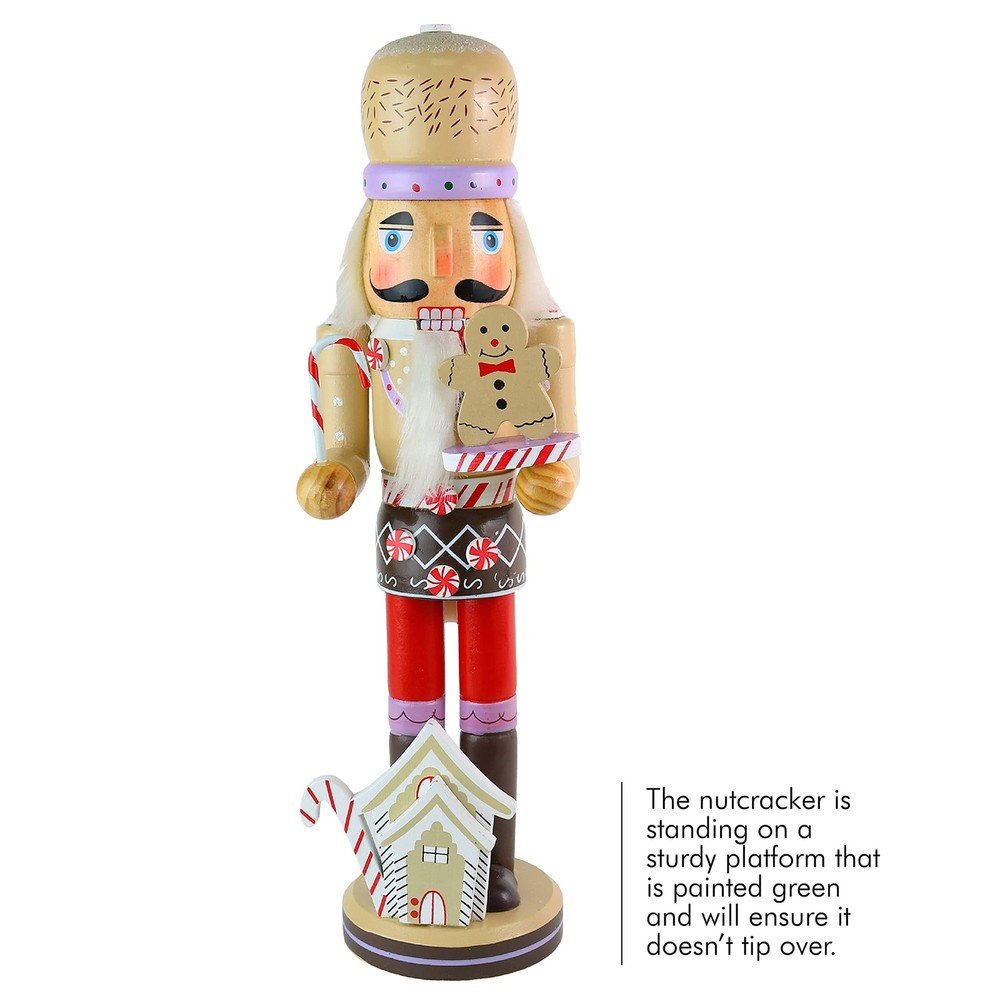 Ornativity Gingerbread Chef Nutcracker - Wooden Ginger Bread Theme Christmas ...