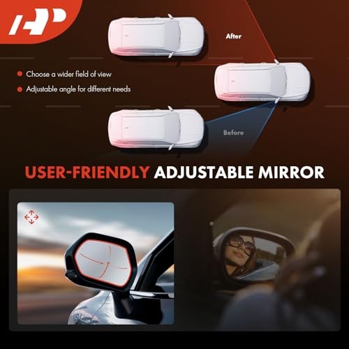 Passenger Side Power Door Mirror - Compatible with Right Passenger Side