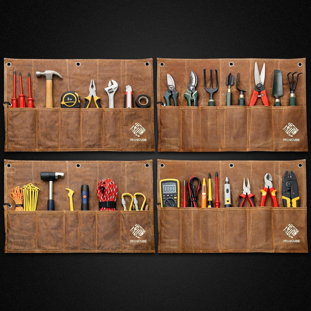 Tool Pouch, Roll-Up Storage Bag for Hand Tools & Wrenches