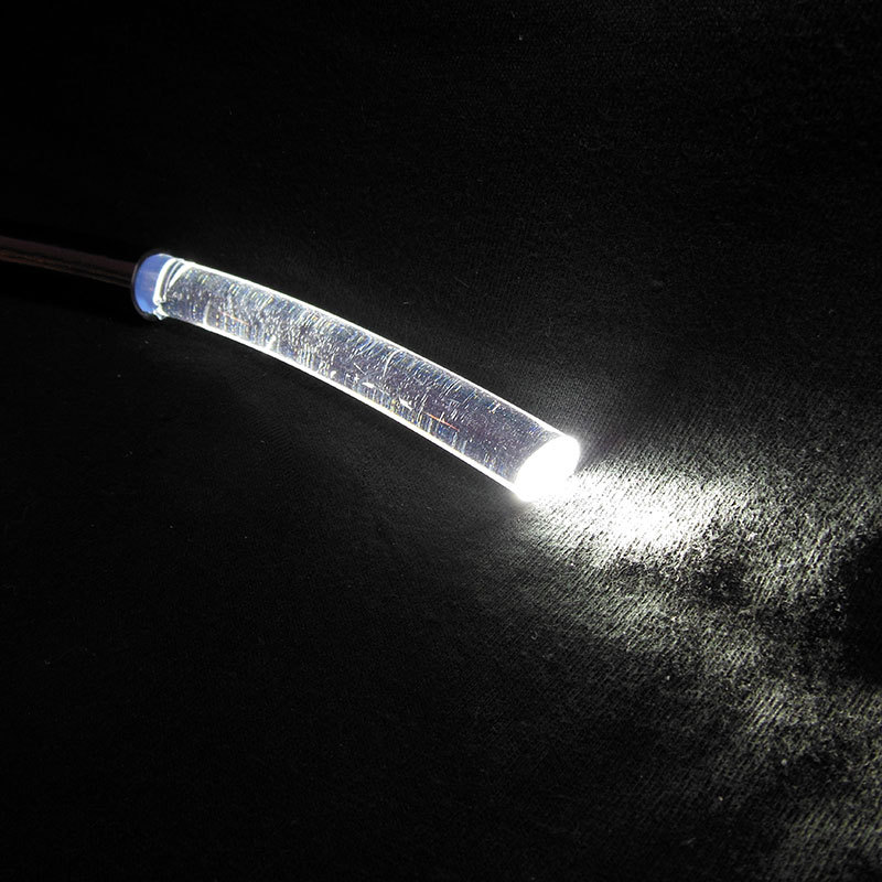 12mm Solid Core End Glow Fiber Optic Lighting Cable Sold By The Foot