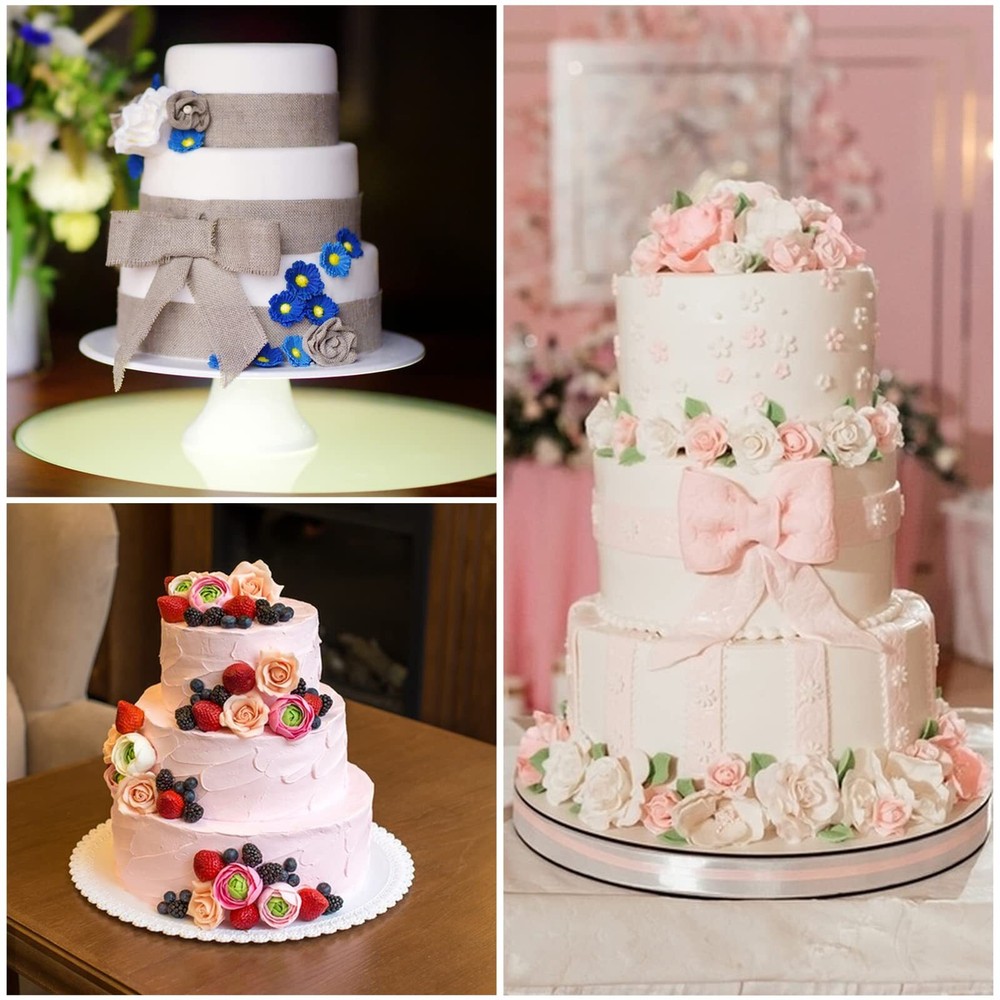 Cake Tier Stacking Kit Clear Cake Separator Plates Cake Dowels