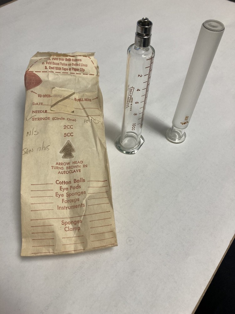 chieftain glass- syringe packet with indicator
