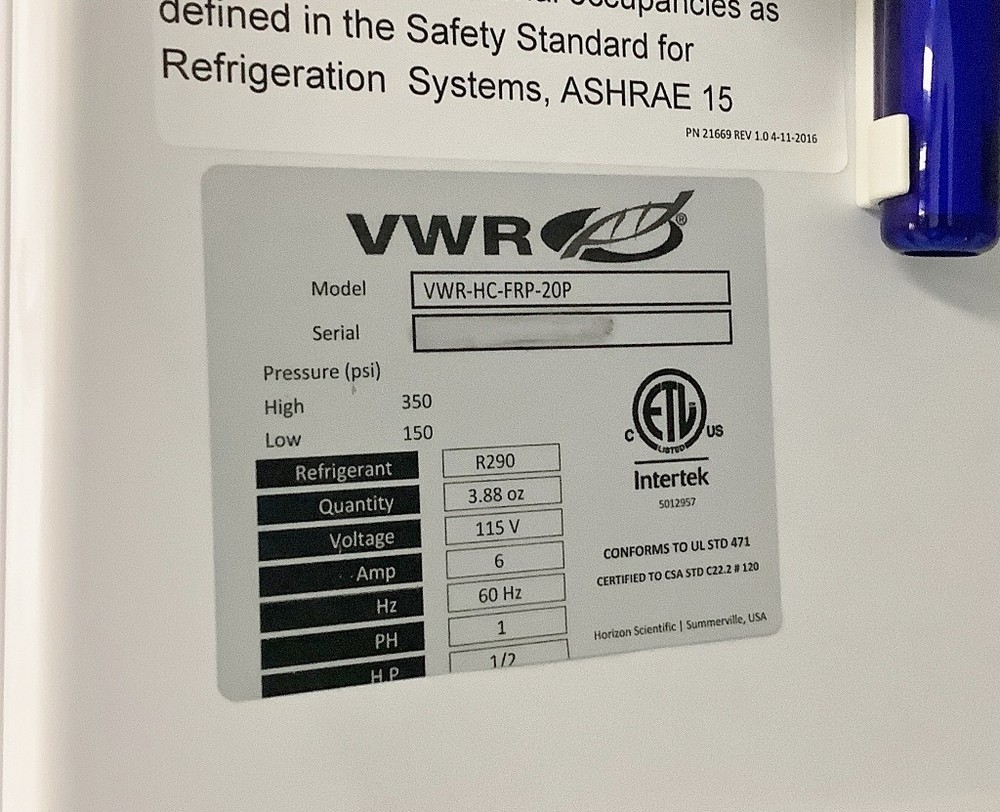 Flammable Material Storage Refrigerator TESTED with Warranty SEE VIDEO