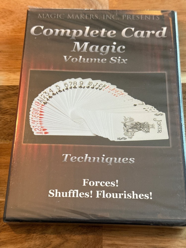 Complete Card Magic Techniques Vol. 6 DVD Magic Makers 2004 New old Store Stock